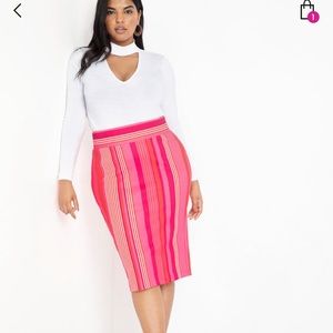 Neoprene pencil skirt and top!